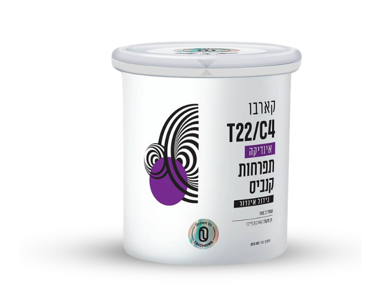 קנאביס רפואי פחית תפרחת קארבו - T22/C4 - Carbo טריכום לילה - אינדיקה