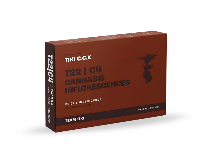 קנאביס רפואי תפרחת טיקי סי.סי.אקס - T22/C4 - Tiki C.C.X טוגדר פארמה לילה - אינדיקה