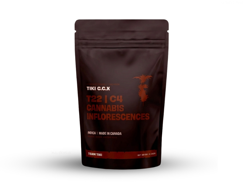 קנאביס רפואי תפרחת טיקי סי.סי.אקס - T22/C4 - Tiki C.C.X טוגדר פארמה לילה - אינדיקה