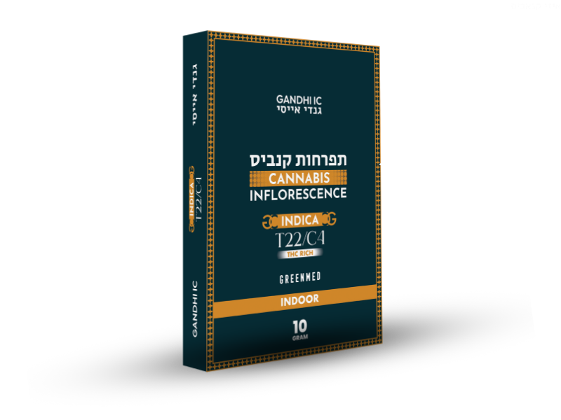 קנאביס רפואי תפרחת גנדי איי.סי - T22/C4 - Gandhi IC גרינמד לילה - אינדיקה