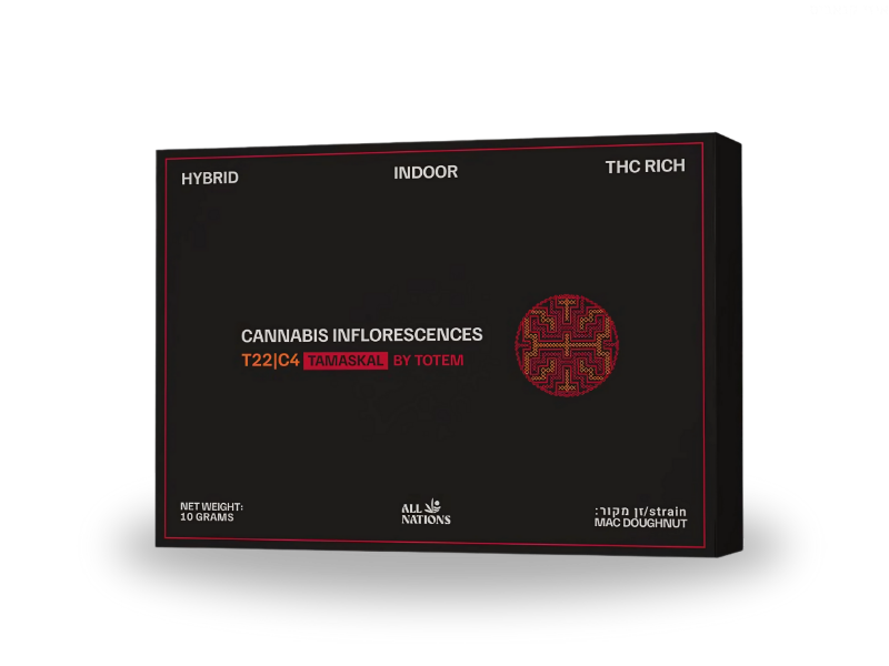 קנאביס רפואי תפרחת טמסקל - T22/C4 - Tamaskal קנדוק יום\לילה - היברידי