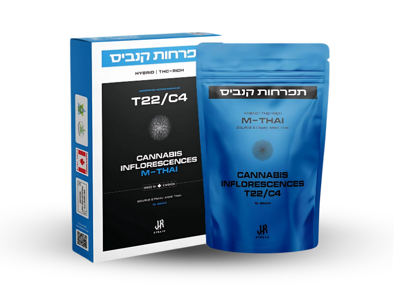 קנאביס רפואי תפרחת אם תאי - T22/C4 - M Thai טוגדר פארמה יום\לילה - היברידי