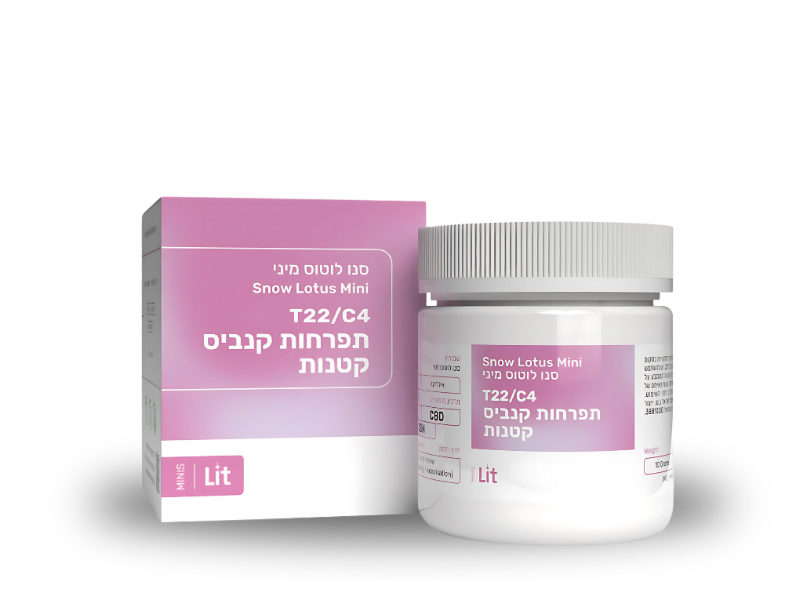 קנאביס רפואי תפרחת סנואו לוטוס מיני - T22/C4 - Snow Lotus Mini פיס נטורלס לילה - אינדיקה