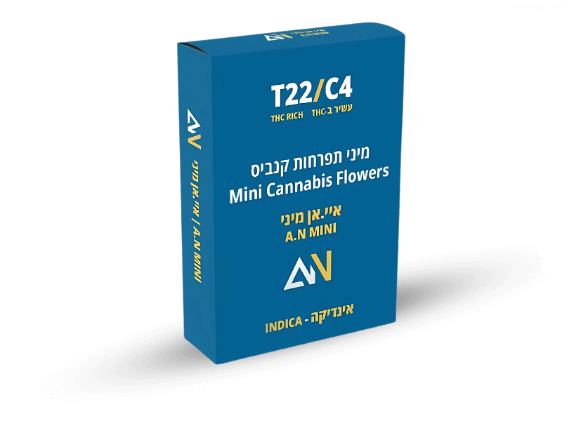 קנאביס רפואי תפרחת איי.אן מיני - T22/C4 - A.N Mini תיקון עולם לילה - אינדיקה
