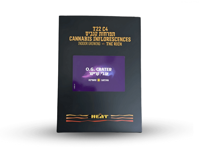 קנאביס רפואי תפרחת או.ג'י קריטר - T22/C4 - O.G Crater בזלת פארמה יום - סאטיבה