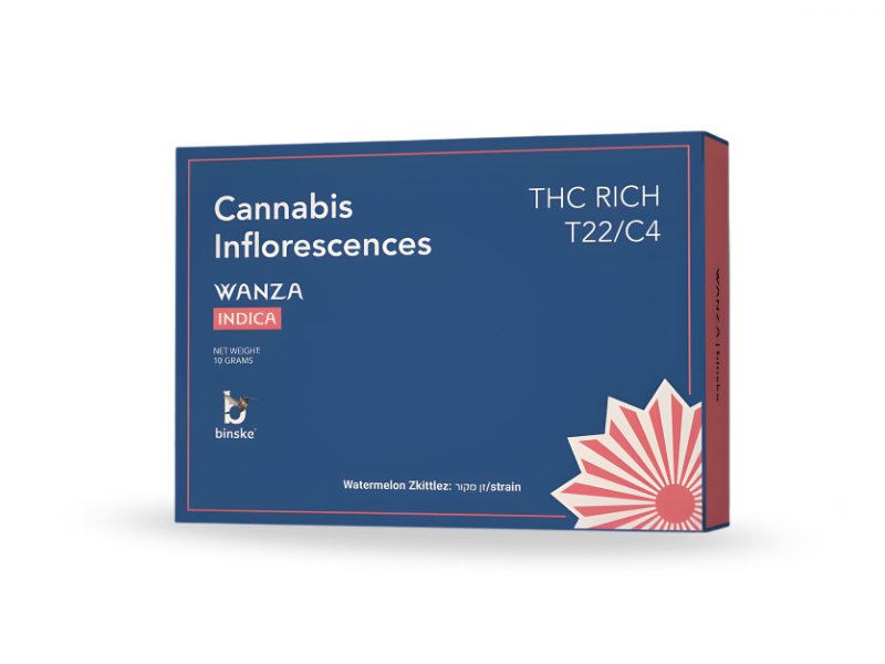קנאביס רפואי תפרחת וואנזה - T22/C4 - Wanza קנדוק לילה - אינדיקה