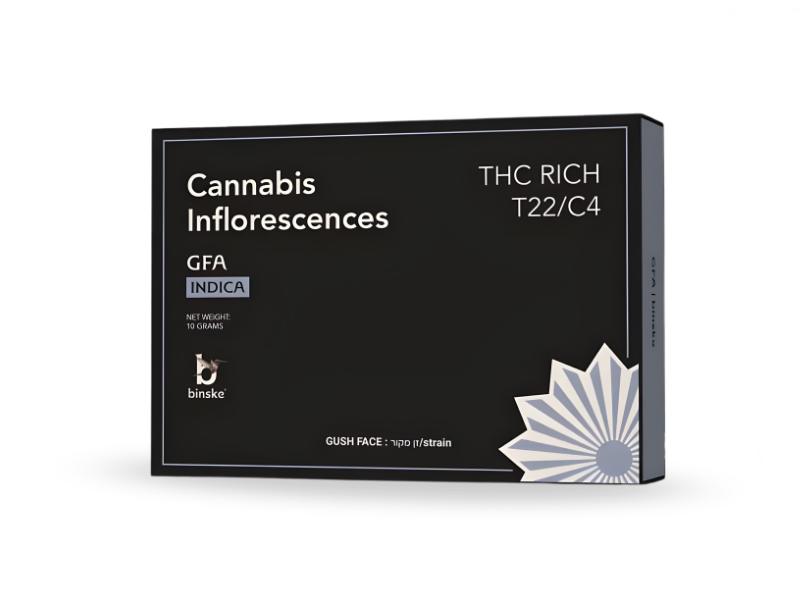 קנאביס רפואי תפרחת ג'י.אף.איי - T22/C4 - GFA קנדוק לילה - אינדיקה