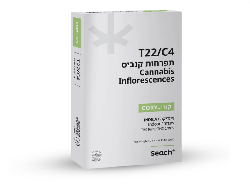 קנאביס רפואי תפרחת קורי - T22/C4 - Cory שיח מדיקל לילה - אינדיקה
