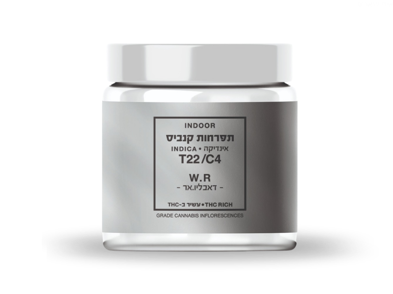 קנאביס רפואי תפרחת דאבליו.אר - T22/C4 - W.R קנאבר לילה - אינדיקה
