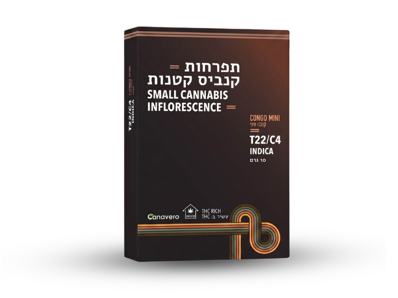 קנאביס רפואי תפרחת קונגו מיני - T22/C4 - CONGO Mini קנטק לילה - אינדיקה