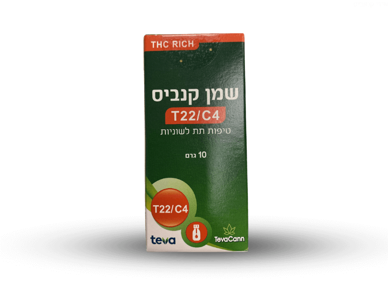 קנאביס רפואי שמן טבעקאן - T22/C4 - TevaCann טבע יום\לילה - היברידי