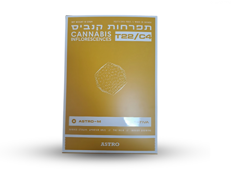 קנאביס רפואי תפרחת אסטרו אם - T22/C4 - Astro M טוגדר פארמה יום - סאטיבה