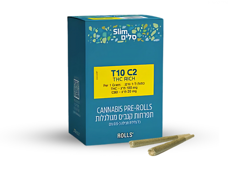 קנאביס רפואי גליליות שורטס  - T10/C2 - Shorts בזלת פארמה יום\לילה - היברידי