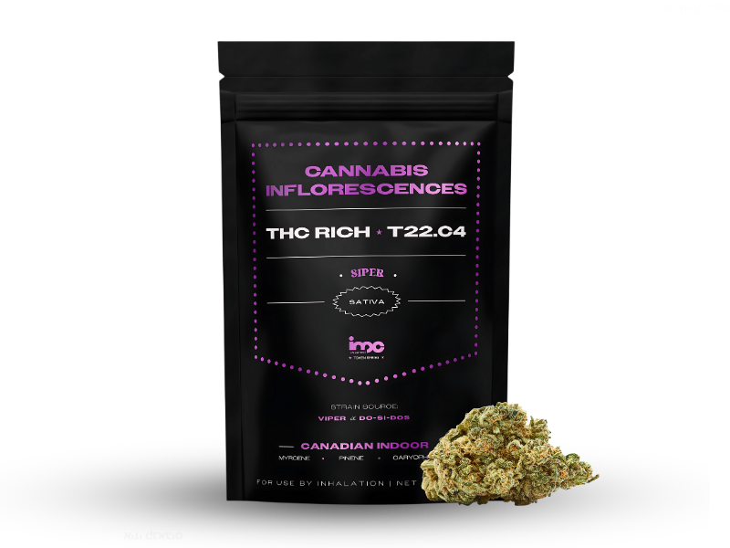 קנאביס רפואי תפרחת סייפר - T22/C4 - Siper איי.אמ.סי יום - סאטיבה
