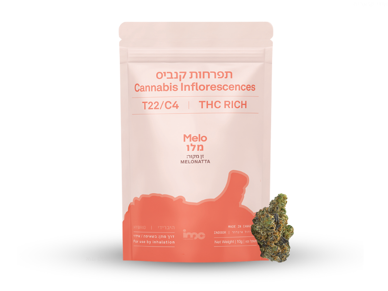 קנאביס רפואי תפרחת מלו - T22/C4 - Melo איי.אמ.סי יום\לילה - היברידי