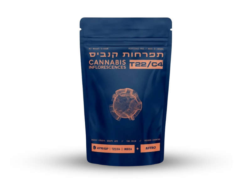 קנאביס רפואי תפרחת אסטרו גאפ  - T22/C4 - Astro Gap טוגדר פארמה לילה - אינדיקה