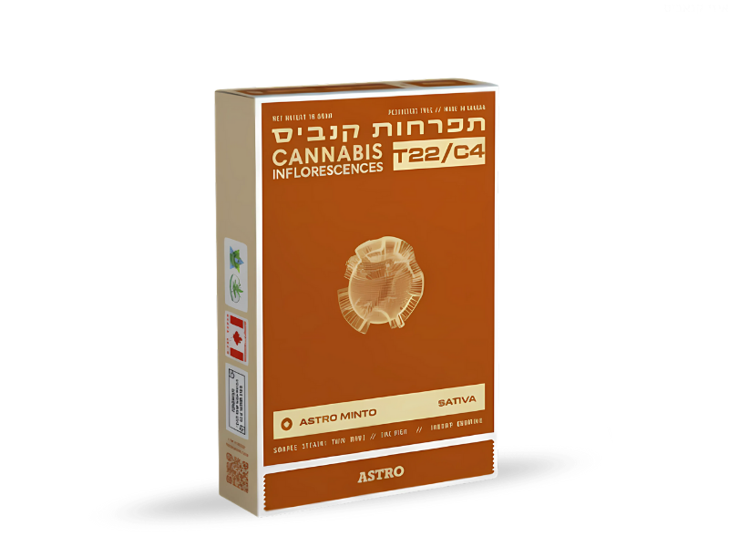 קנאביס רפואי תפרחת אסטרו מינטו  - T22/C4 - Astro Minto טוגדר פארמה יום - סאטיבה