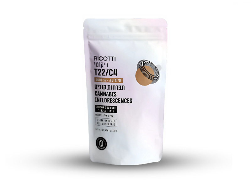 קנאביס רפואי תפרחת ריקוטי - T22/C4 - Ricotti טריכום לילה - אינדיקה