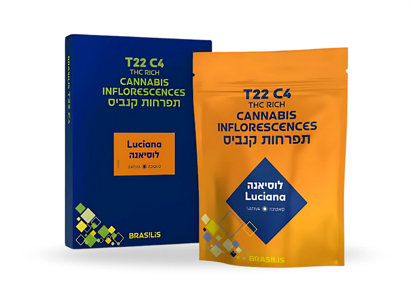 קנאביס רפואי תפרחת לוסיאנה - T22/C4 - Luciana בזלת פארמה יום - סאטיבה