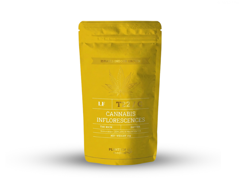 קנאביס רפואי תפרחת אל אף - T22/C4 - LF פלאנטק מדיקל יום - סאטיבה
