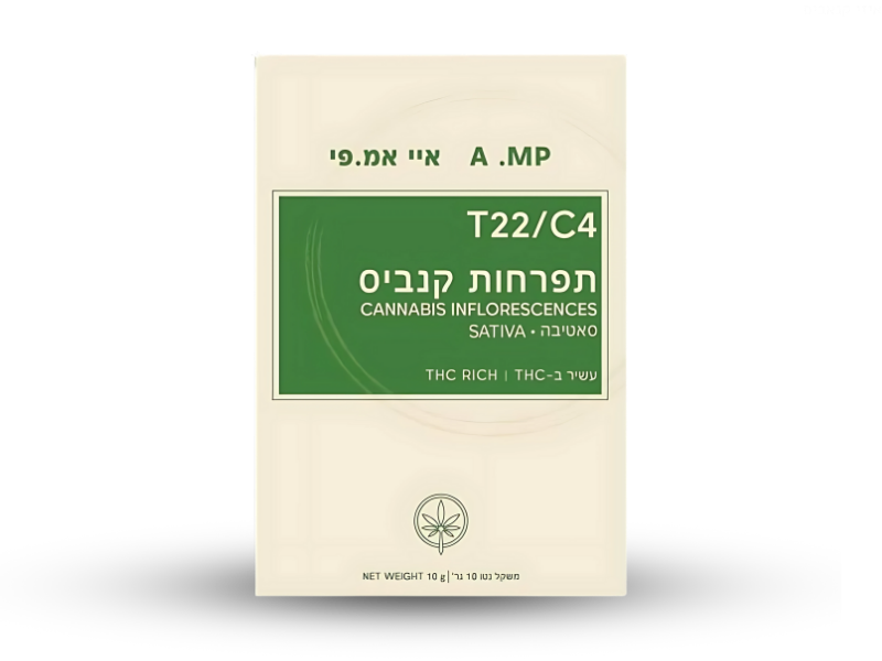 קנאביס רפואי תפרחת איי אמ.פי - T22/C4 - A .MP גרין האוס יום - סאטיבה