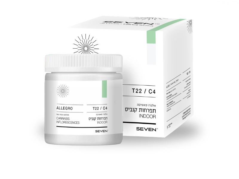 קנאביס רפואי תפרחת אלגרו - T22/C4 - Allegro מדוקאן יום - סאטיבה