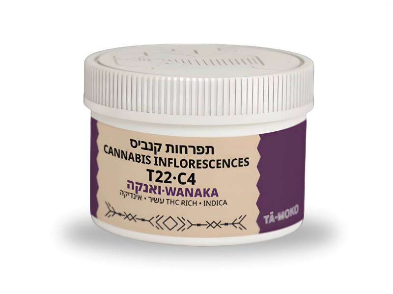 קנאביס רפואי תפרחת ונאקה - T22/C4 - Wanaka בזלת פארמה לילה - אינדיקה