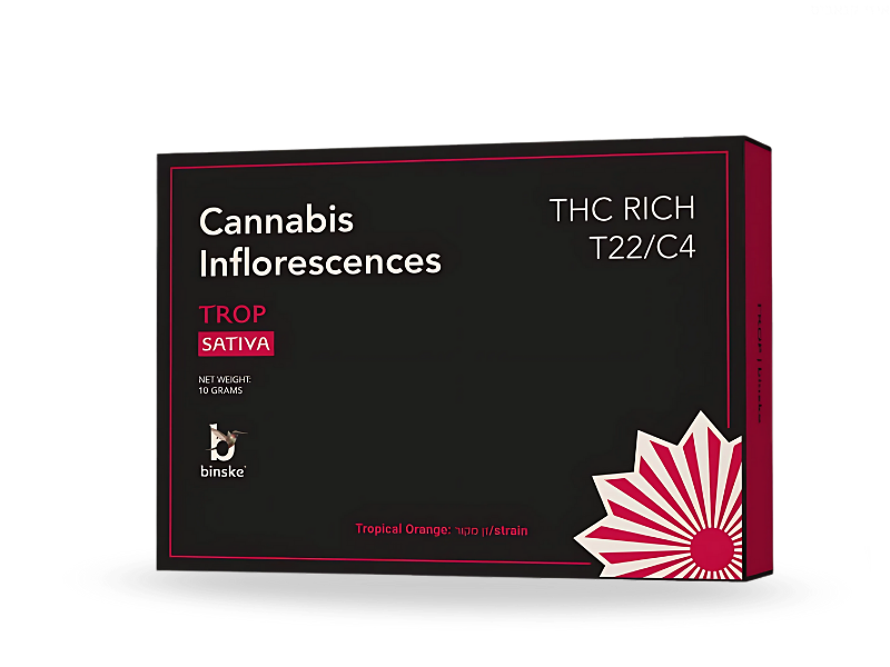 קנאביס רפואי תפרחת טרופ - T22/C4 - Trop קנדוק יום - סאטיבה