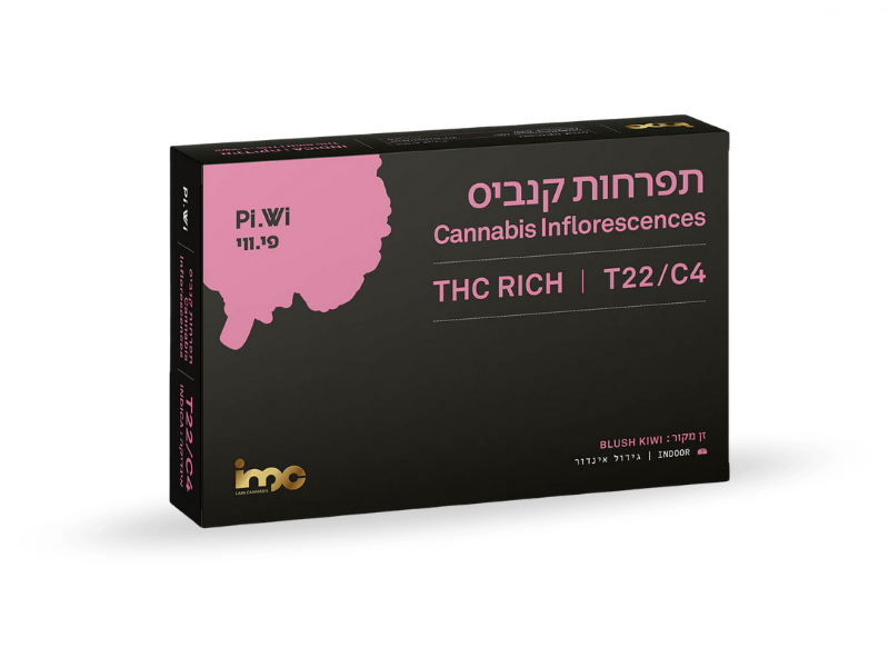קנאביס רפואי תפרחת פיי.ויי - T22/C4 - PI.WI איי.אמ.סי לילה - אינדיקה