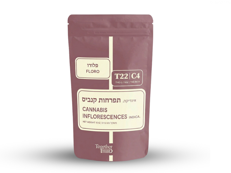 קנאביס רפואי תפרחת פלורו - T22/C4 - Floro טוגדר פארמה לילה - אינדיקה
