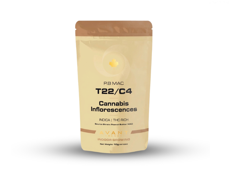 קנאביס רפואי תפרחת פי.בי מאק - T22/C4 - P.B Mac טוגדר פארמה לילה - אינדיקה