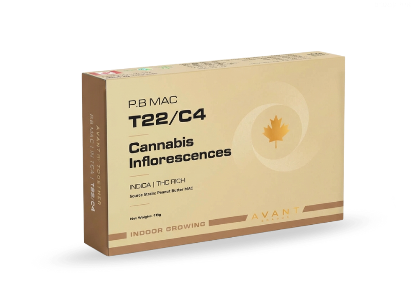 קנאביס רפואי תפרחת פי.בי מאק - T22/C4 - P.B Mac טוגדר פארמה לילה - אינדיקה