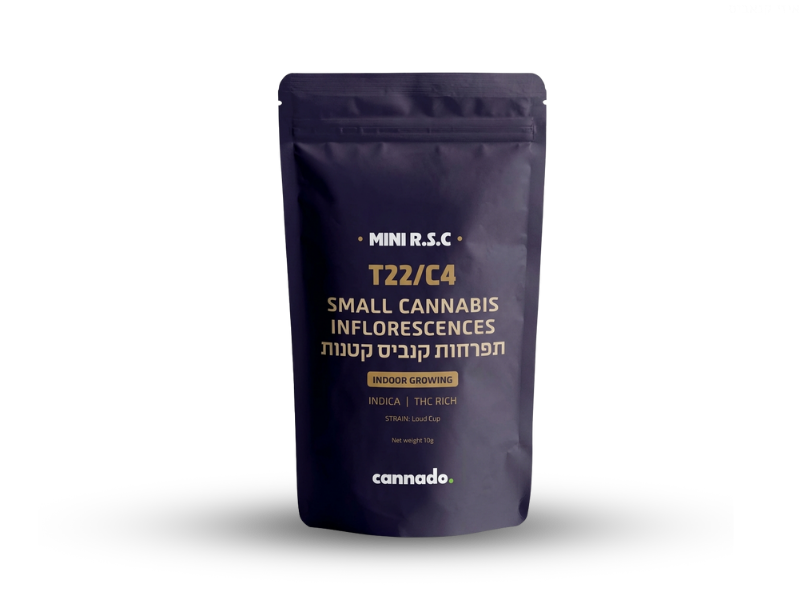 קנאביס רפואי תפרחת אר.אס.סי מיני - T22/C4 - R.S.C Mini טוגדר פארמה לילה - אינדיקה