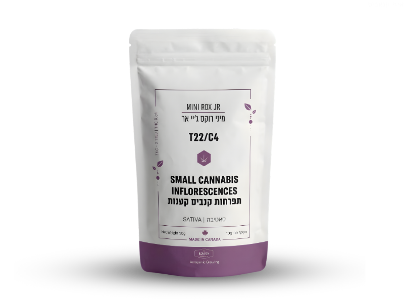 קנאביס רפואי תפרחת רוקס ג'יי אר מיני - T22/C4 - Rox JR Mini טוגדר פארמה יום - סאטיבה