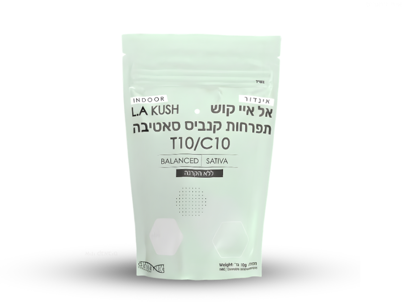 קנאביס רפואי תפרחת אל איי קוש - T10/C10 - L.A Kush גרינקום יום - סאטיבה