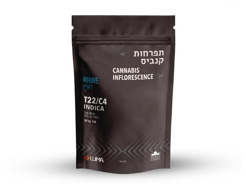 קנאביס רפואי תפרחת ראיין - T22/C4 - Rhine קנטק לילה - אינדיקה