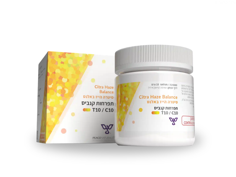 קנאביס רפואי תפרחת סיטרה הייז - T10/C10 - Citra Haze פיס נטורלס יום - סאטיבה