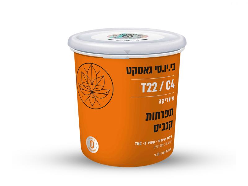 קנאביס רפואי פחית בי.יו.סי גאסקט - T22/C4 - B.U.C Gasket טריכום לילה - אינדיקה