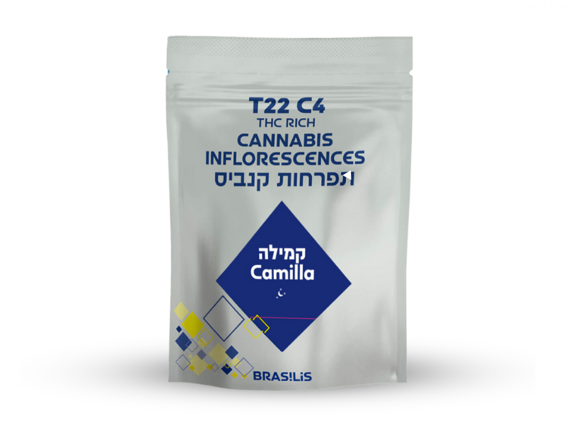 קנאביס רפואי תפרחת קמילה - T22/C4 - Camilla גרין פילדס לילה - אינדיקה