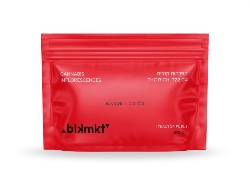 קנאביס רפואי תפרחת בלק בוב - T22/C4 - BLK Bob איי.אמ.סי לילה - אינדיקה