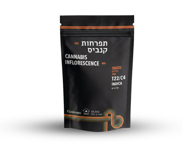 קנאביס רפואי תפרחת אורינוקו - T22/C4 - Orinoco איי.אמ.סי לילה - אינדיקה