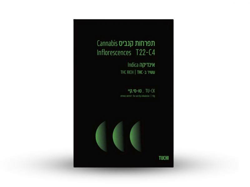 קנאביס רפואי תפרחת טו-סי.קיי - T22/C4 - Tu-C.k טרו ג'נטיקס איי.אל לילה - אינדיקה