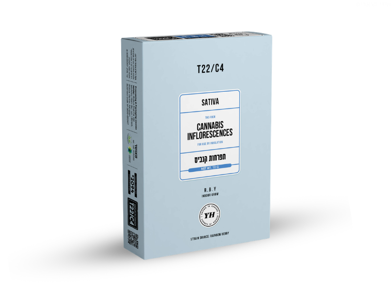 קנאביס רפואי תפרחת אר.בי.וואי - T22/C4 - R.B.Y טוגדר פארמה יום - סאטיבה
