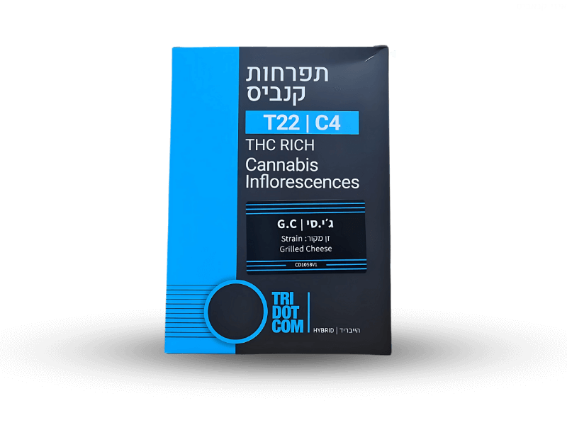 קנאביס רפואי תפרחת ג'י סי - T22/C4 - G.C קנדוק יום\לילה - היברידי
