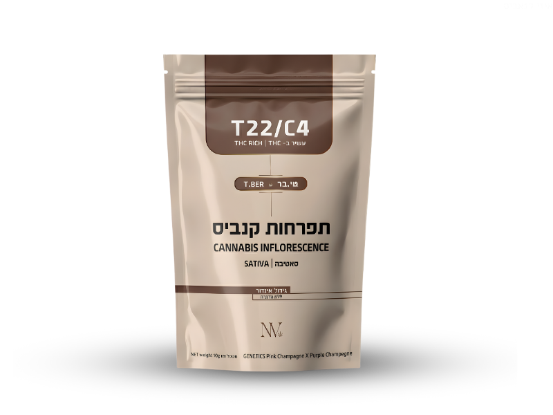 קנאביס רפואי תפרחת טי.בר - T22/C4 - T.Ber נובה קנאביס יום - סאטיבה