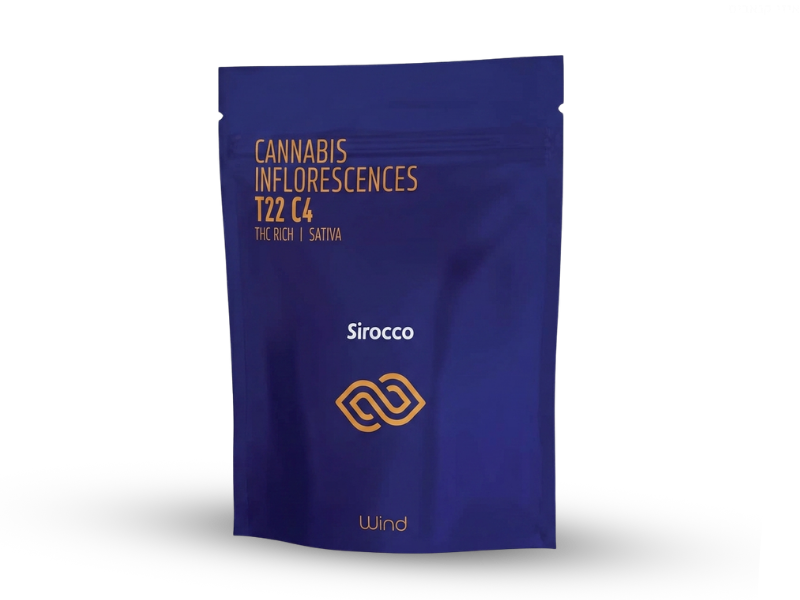 קנאביס רפואי תפרחת שירוקו - T22/C4 - SIROCO בזלת פארמה יום - סאטיבה