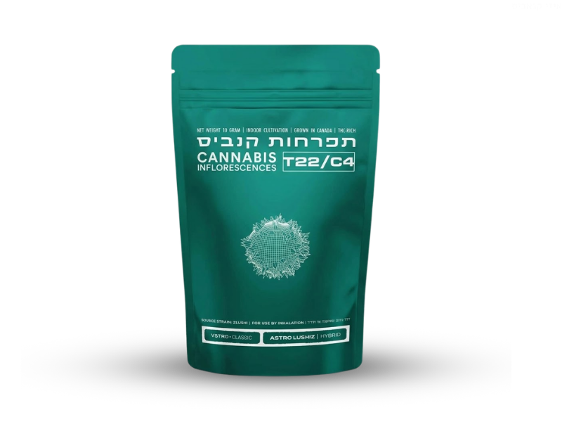 קנאביס רפואי תפרחת אסטרו לאשיז - T22/C4 - ASTRO LUSHIZ טוגדר פארמה יום\לילה - היברידי
