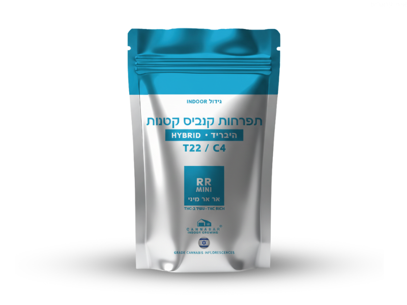 קנאביס רפואי תפרחת אר אר מיני - T22/C4 - RR Mini קנאבר יום\לילה - היברידי