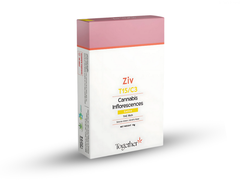 קנאביס רפואי תפרחת זיו - T15/C3 - Ziv טוגדר פארמה יום - סאטיבה
