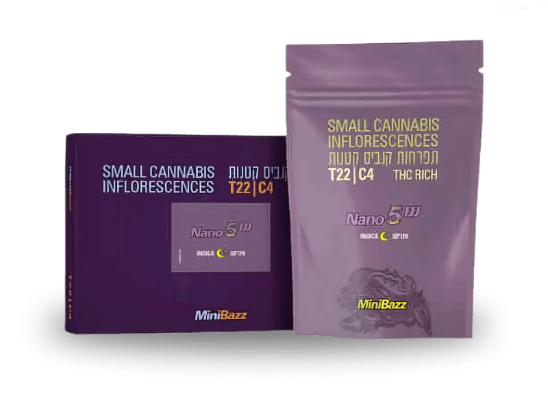 קנאביס רפואי תפרחת ננו 1 - T22/C4 - Nano 1 בזלת פארמה לילה - אינדיקה